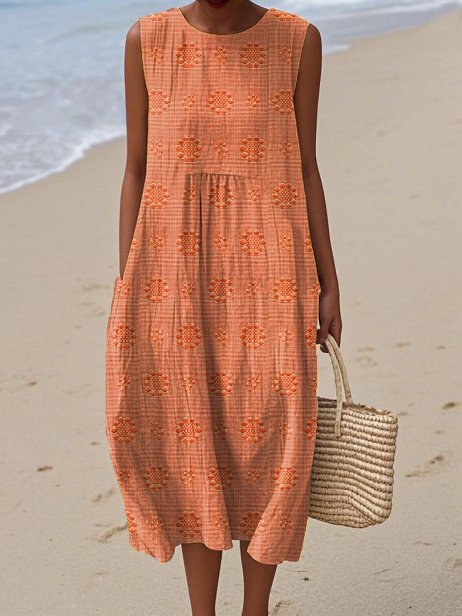 BIANCA | Vestido largo estampado de verano