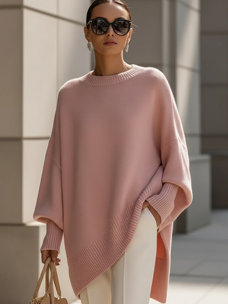 HELENE | Suéter poncho oversize de punto