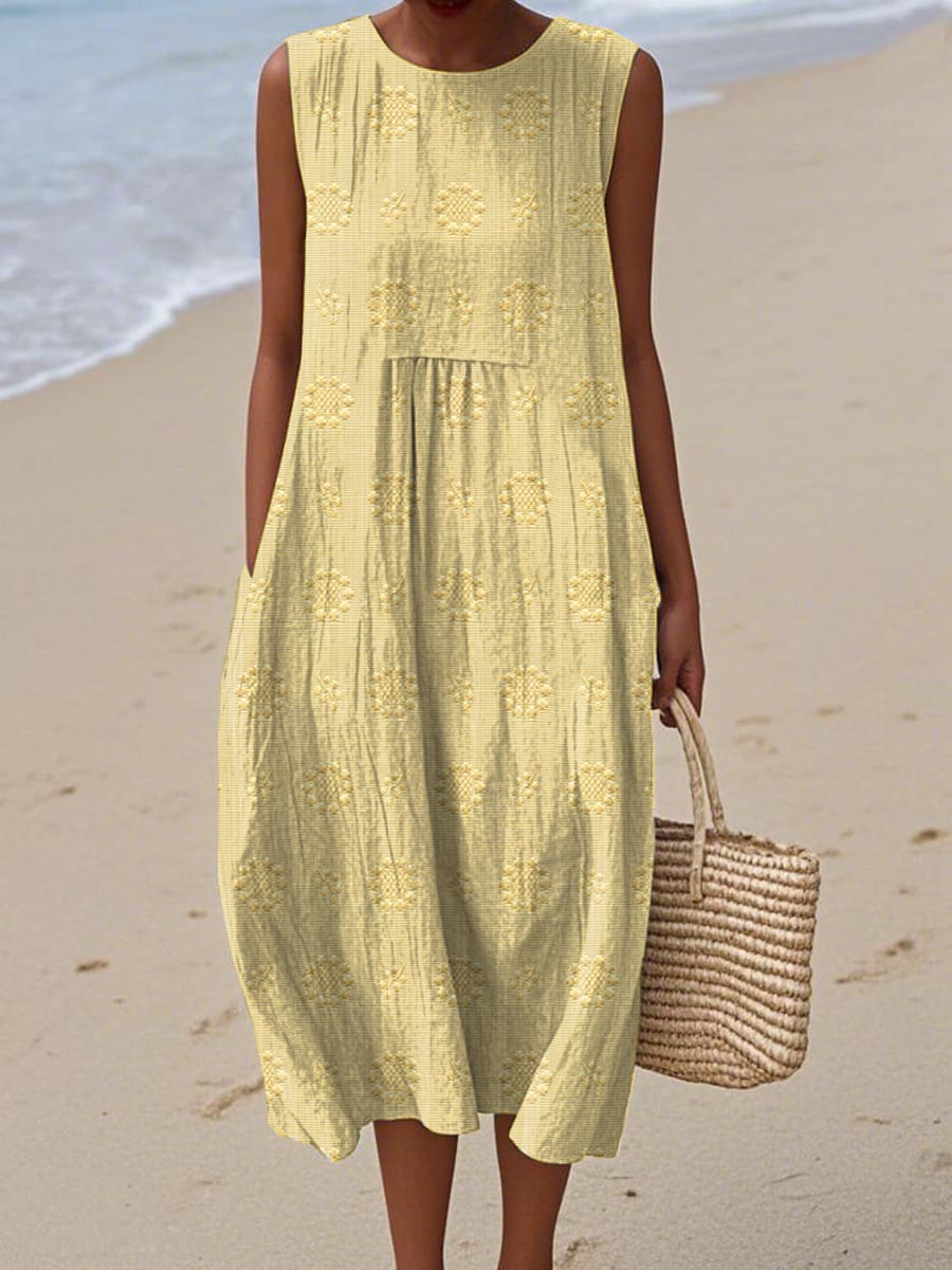 BIANCA | Vestido largo estampado de verano