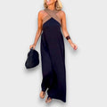 IVA | Vestido maxi con tirantes cruzados