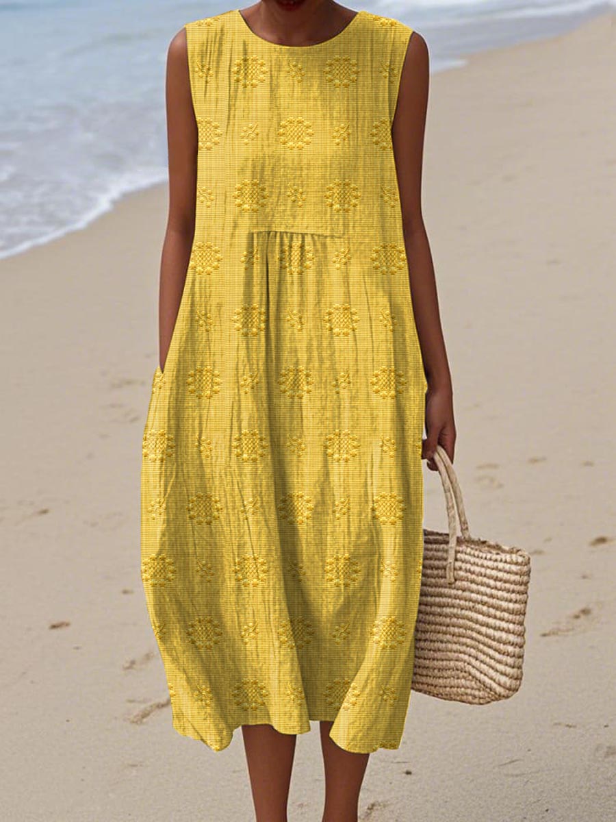 BIANCA | Vestido largo estampado de verano