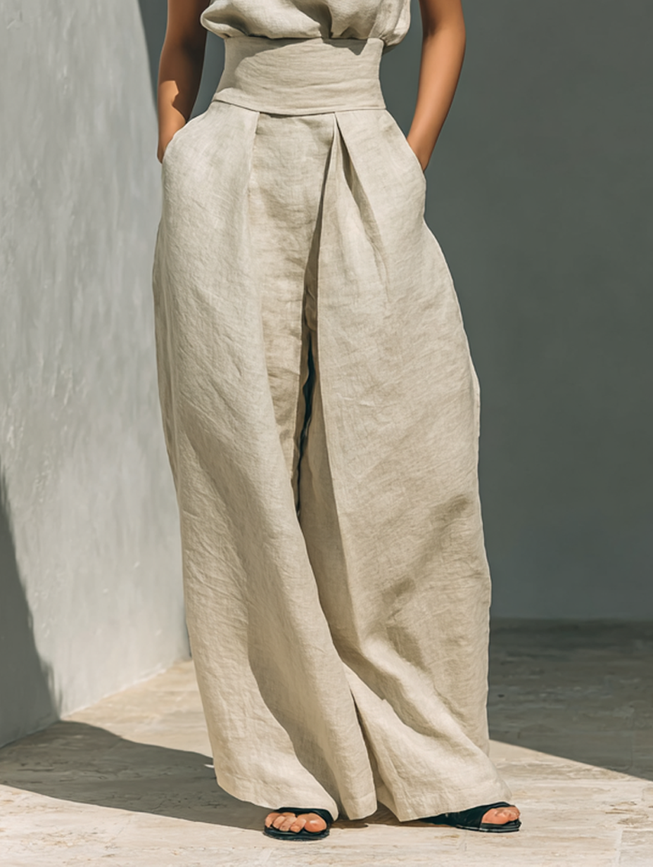 TERESA | Conjunto minimalista lino
