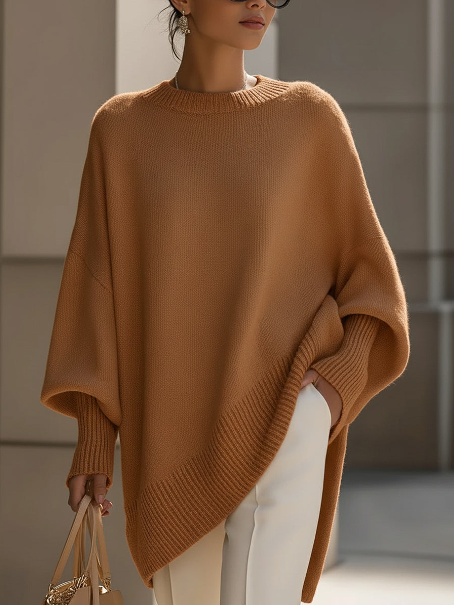 HELENE | Suéter poncho oversize de punto