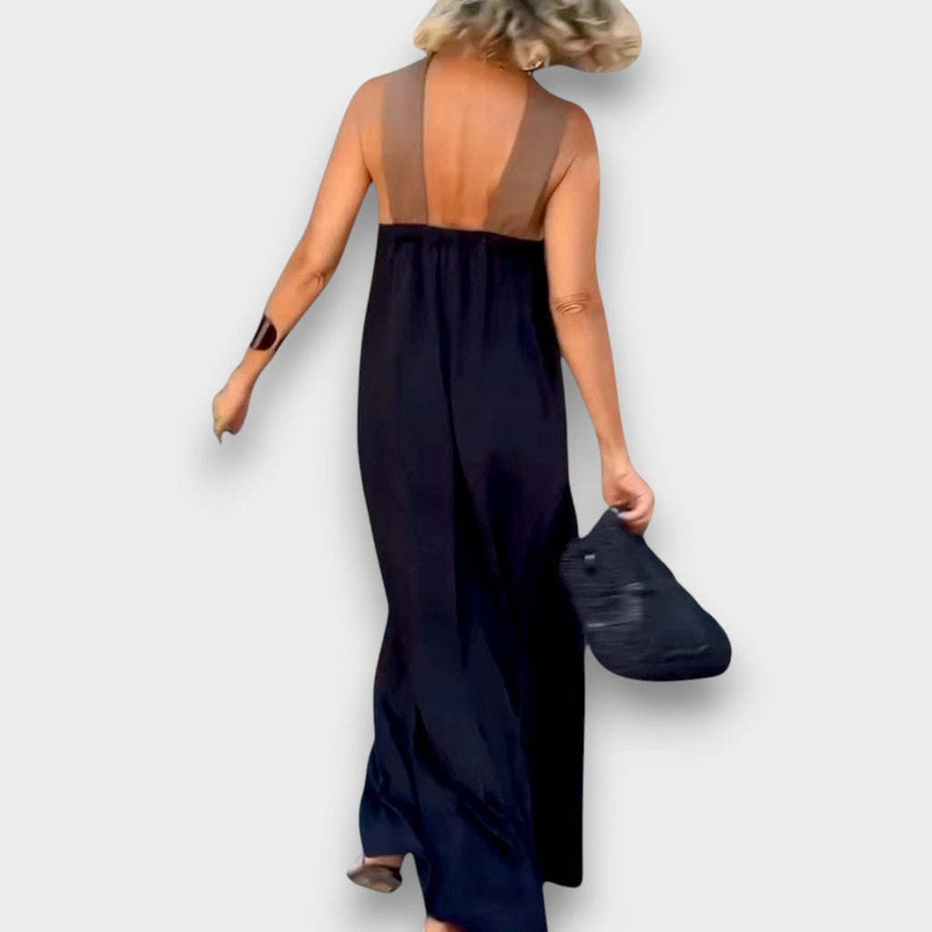 IVA | Vestido maxi con tirantes cruzados