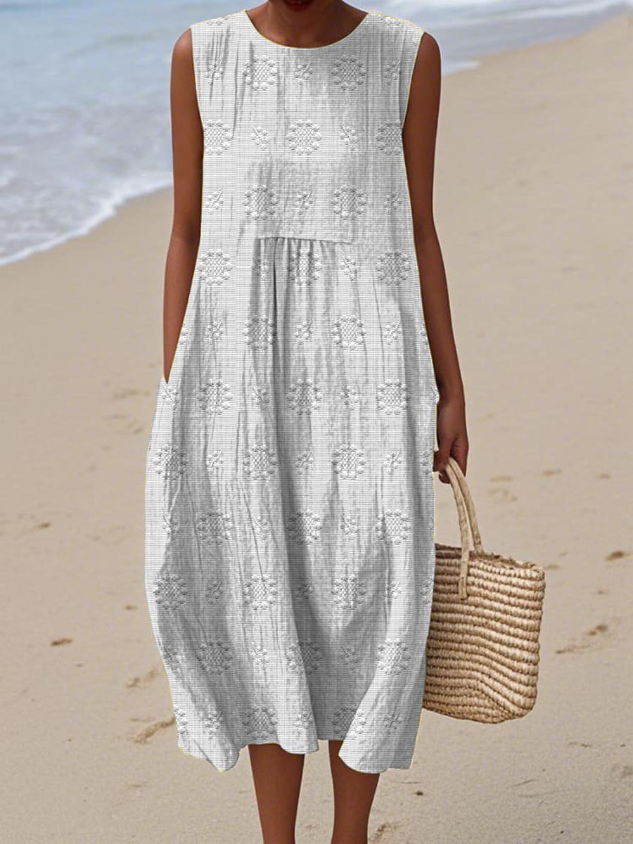 BIANCA | Vestido largo estampado de verano