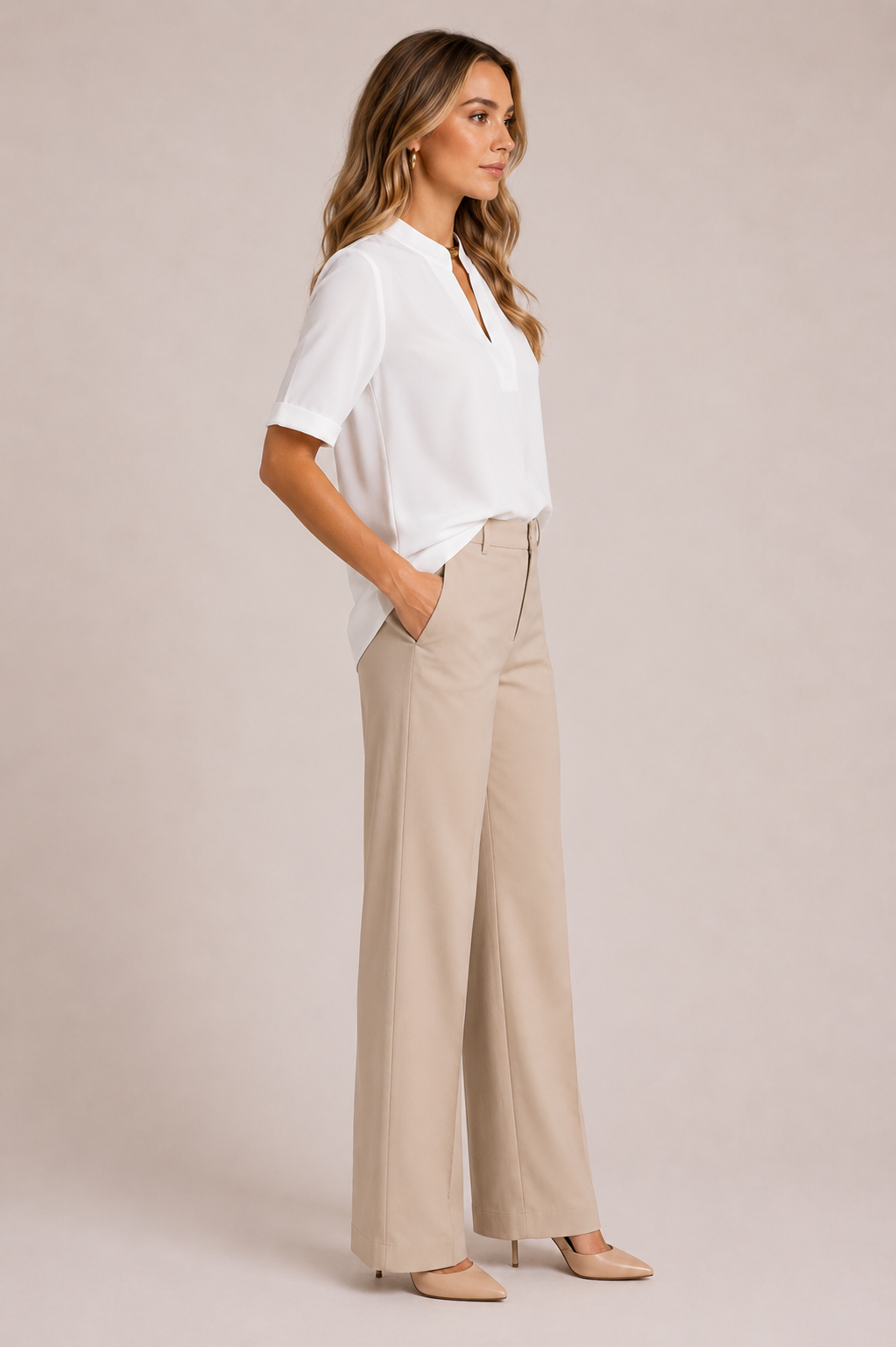 ELISA | BLUSA ELEGANTE CON CUELLO REFINADO