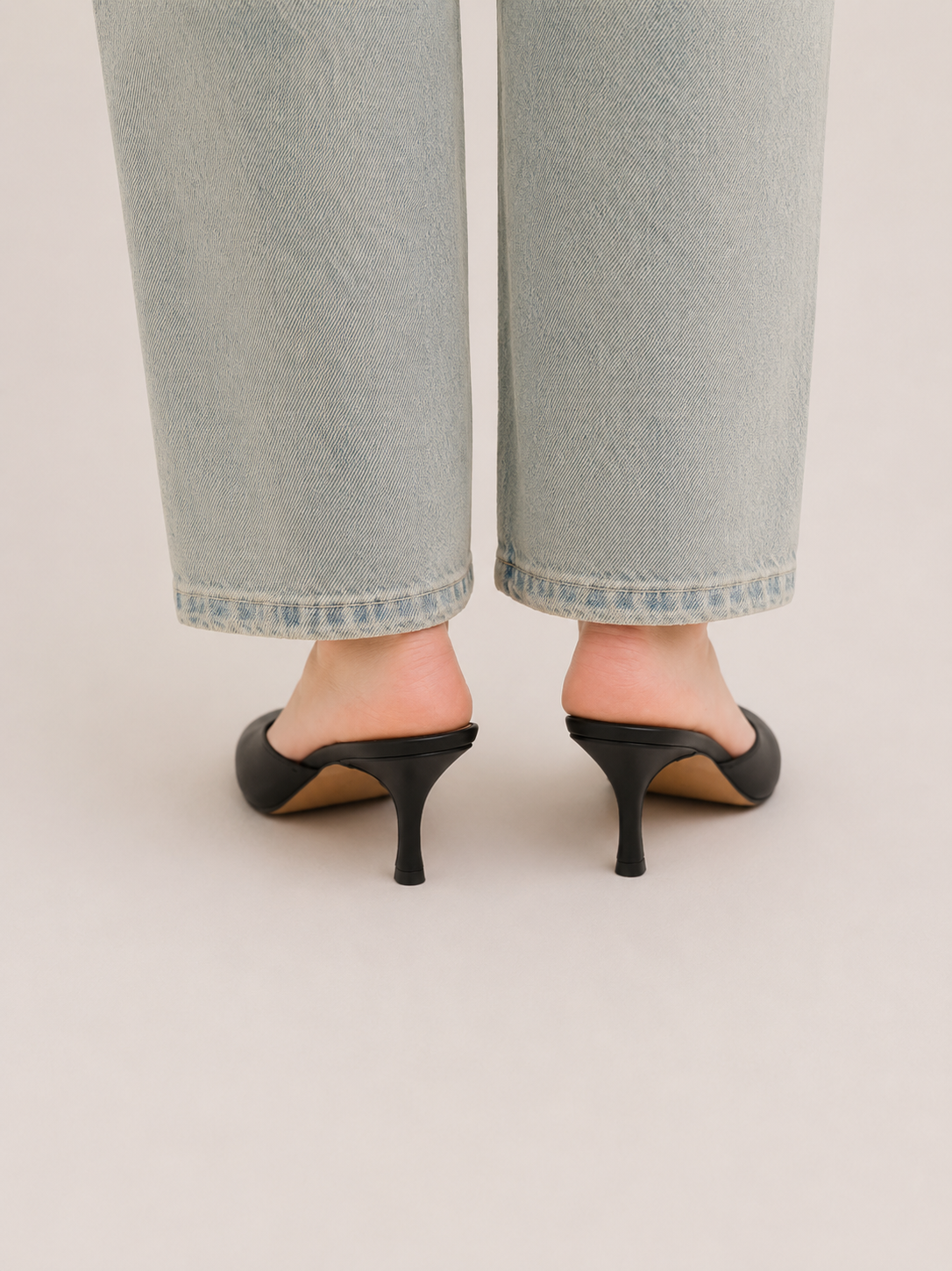 LUNA | ZAPATOS DE SALÓN TIPO SABOT EFECTO PIEL