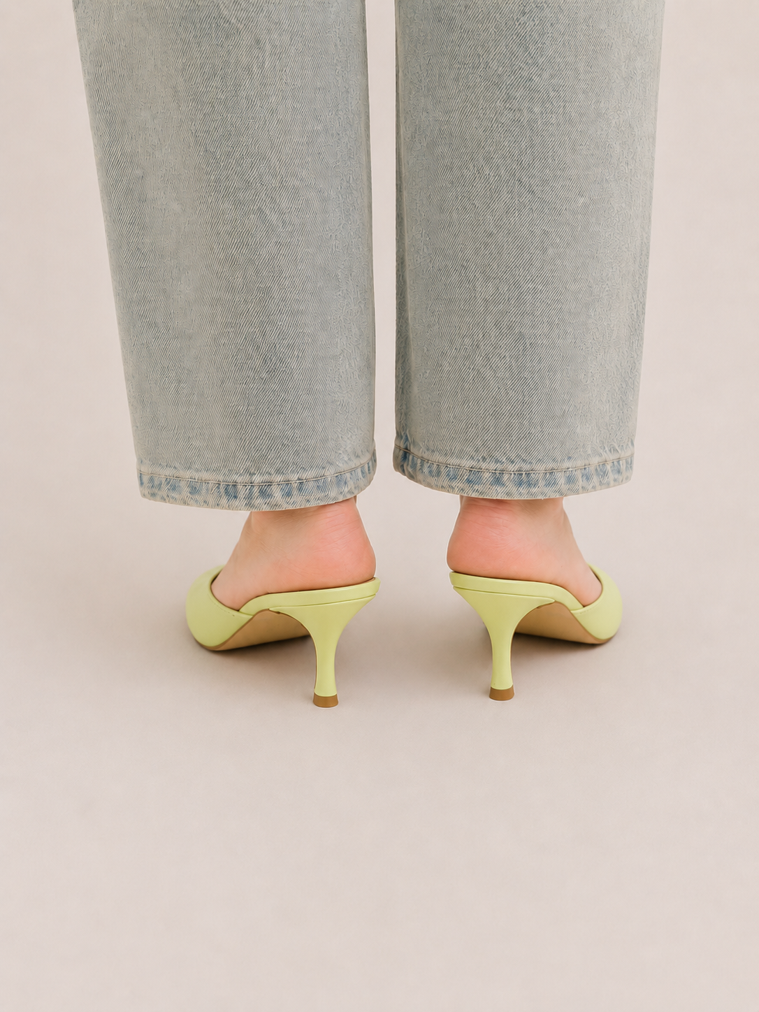 LUNA | ZAPATOS DE SALÓN TIPO SABOT EFECTO PIEL