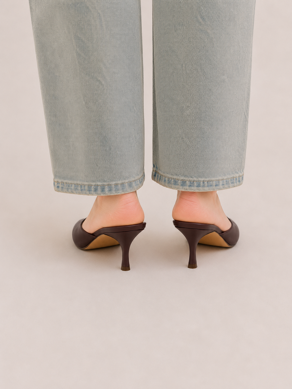 LUNA | ZAPATOS DE SALÓN TIPO SABOT EFECTO PIEL