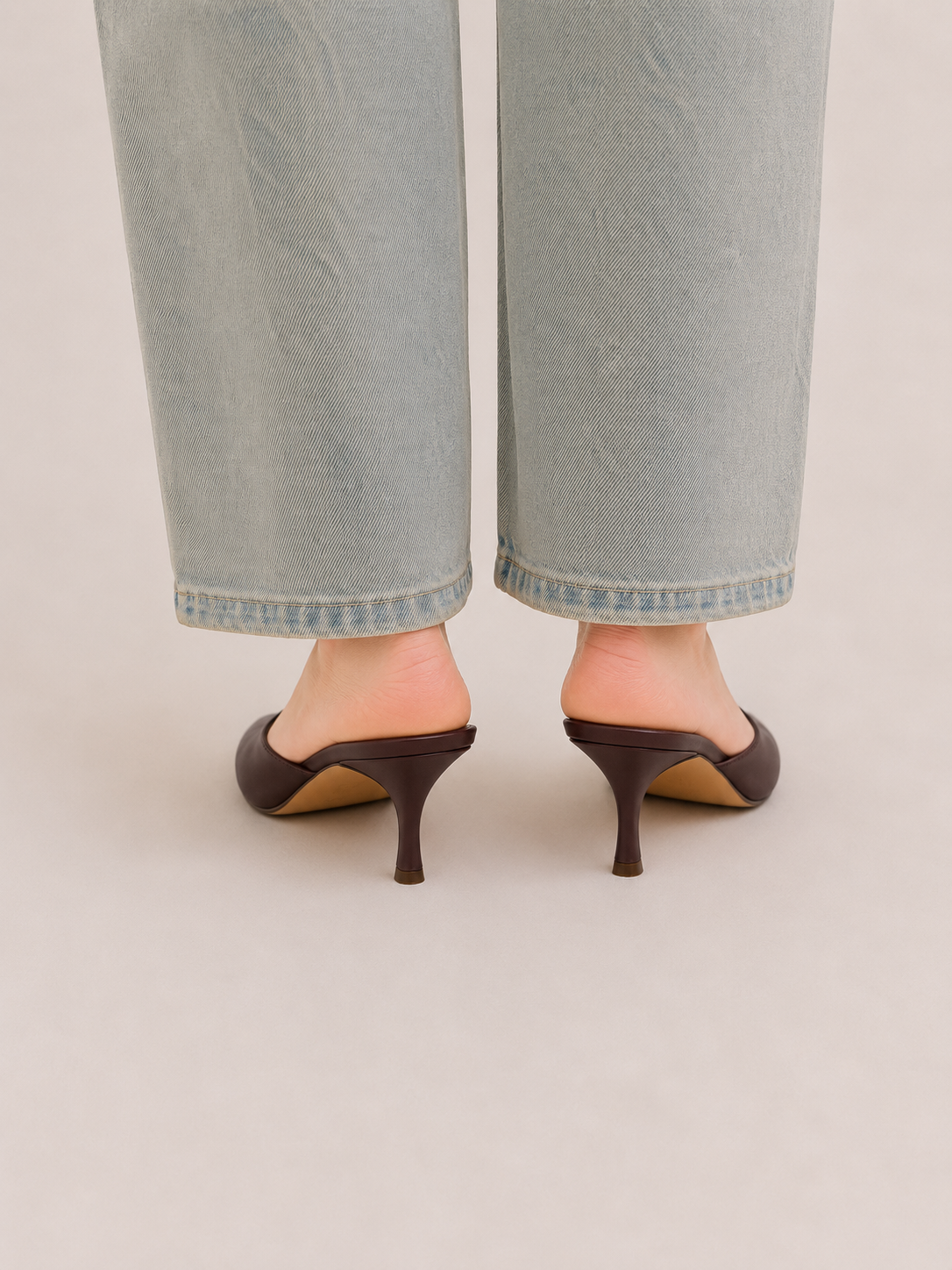 LUNA | ZAPATOS DE SALÓN TIPO SABOT EFECTO PIEL