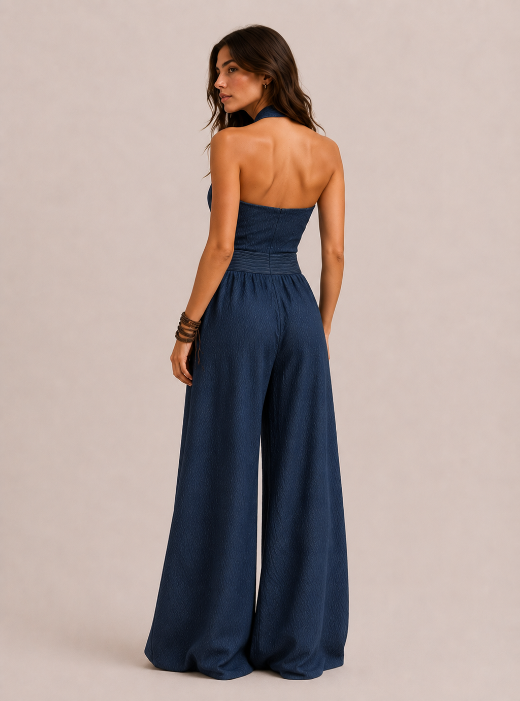 BIANCA | CONJUNTO DE LINO Y ALGODÓN CON UN ELEGANTE ESCOTE CRUZADO