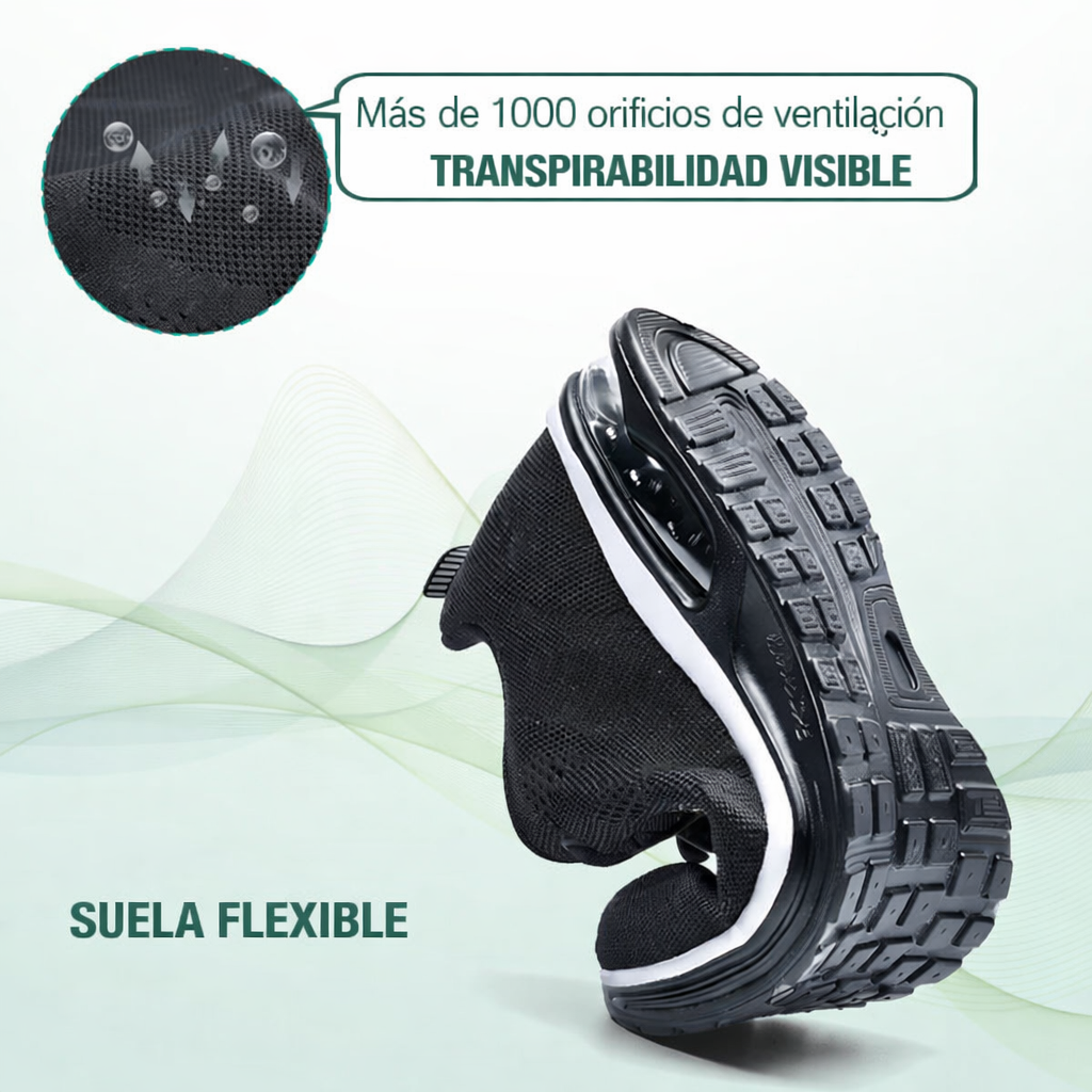 ZAPATILLAS ORTOPÉDICAS COLOR NEGRO