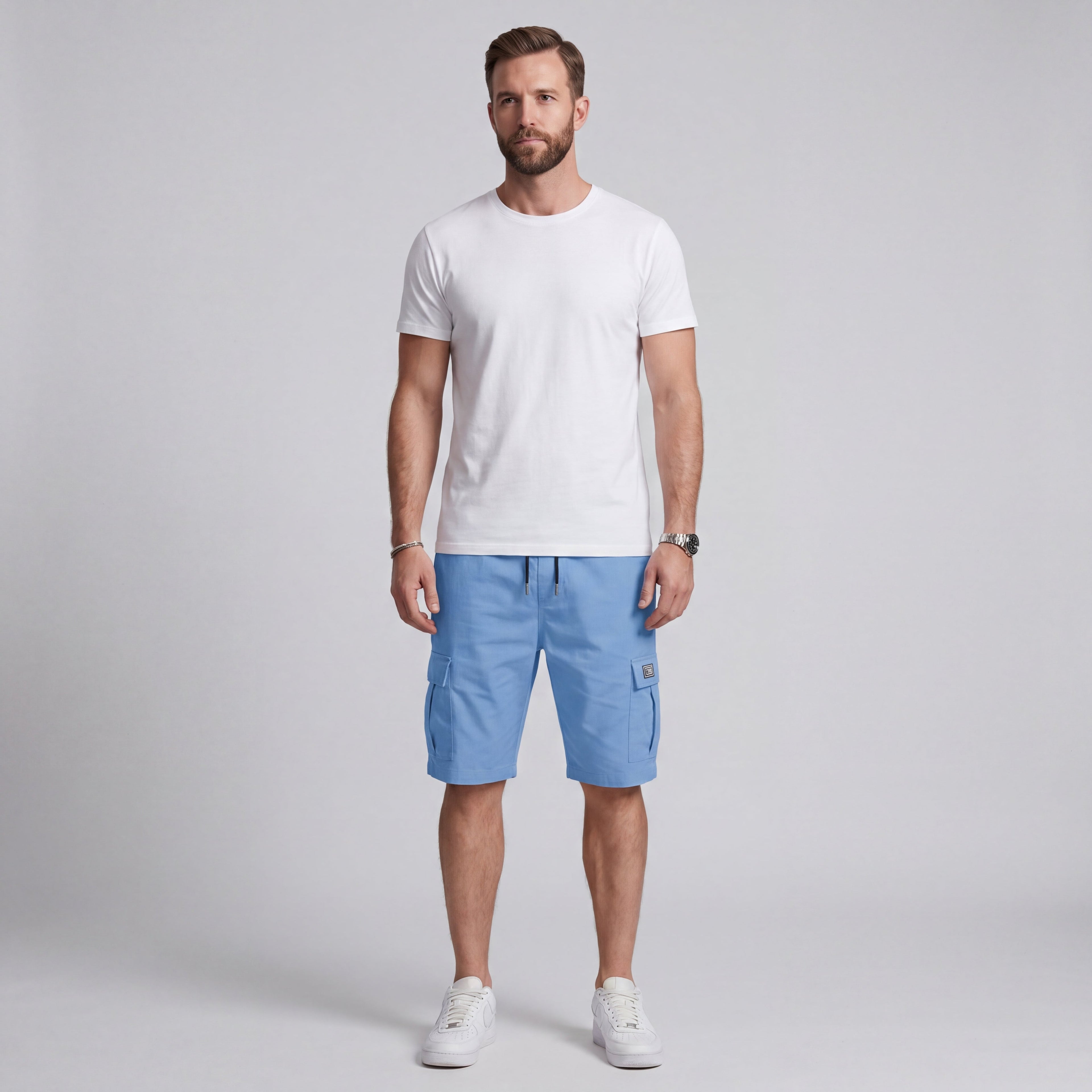 ROMERO | PANTALONES CORTOS CARGO PARA HOMBRE