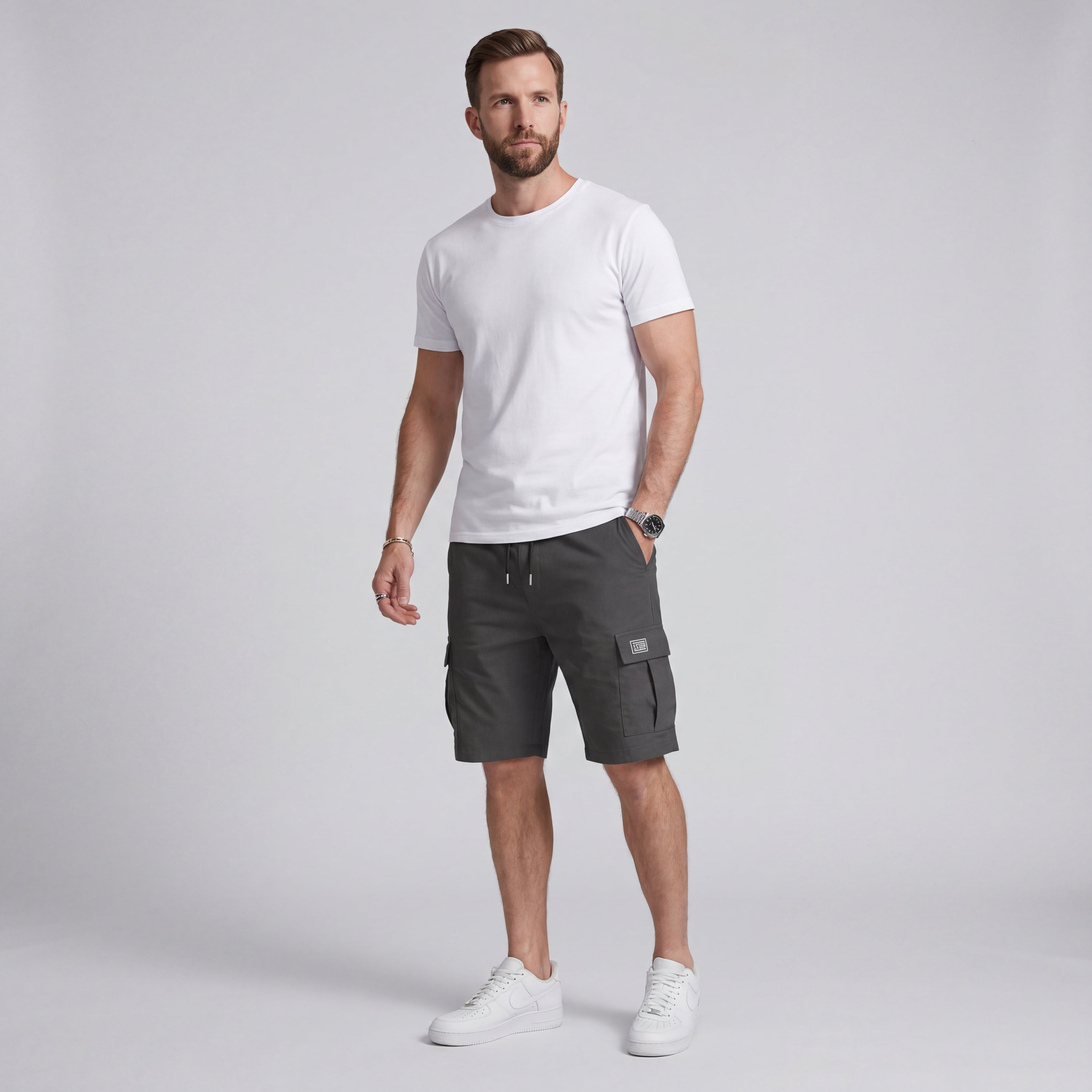 ROMERO | PANTALONES CORTOS CARGO PARA HOMBRE