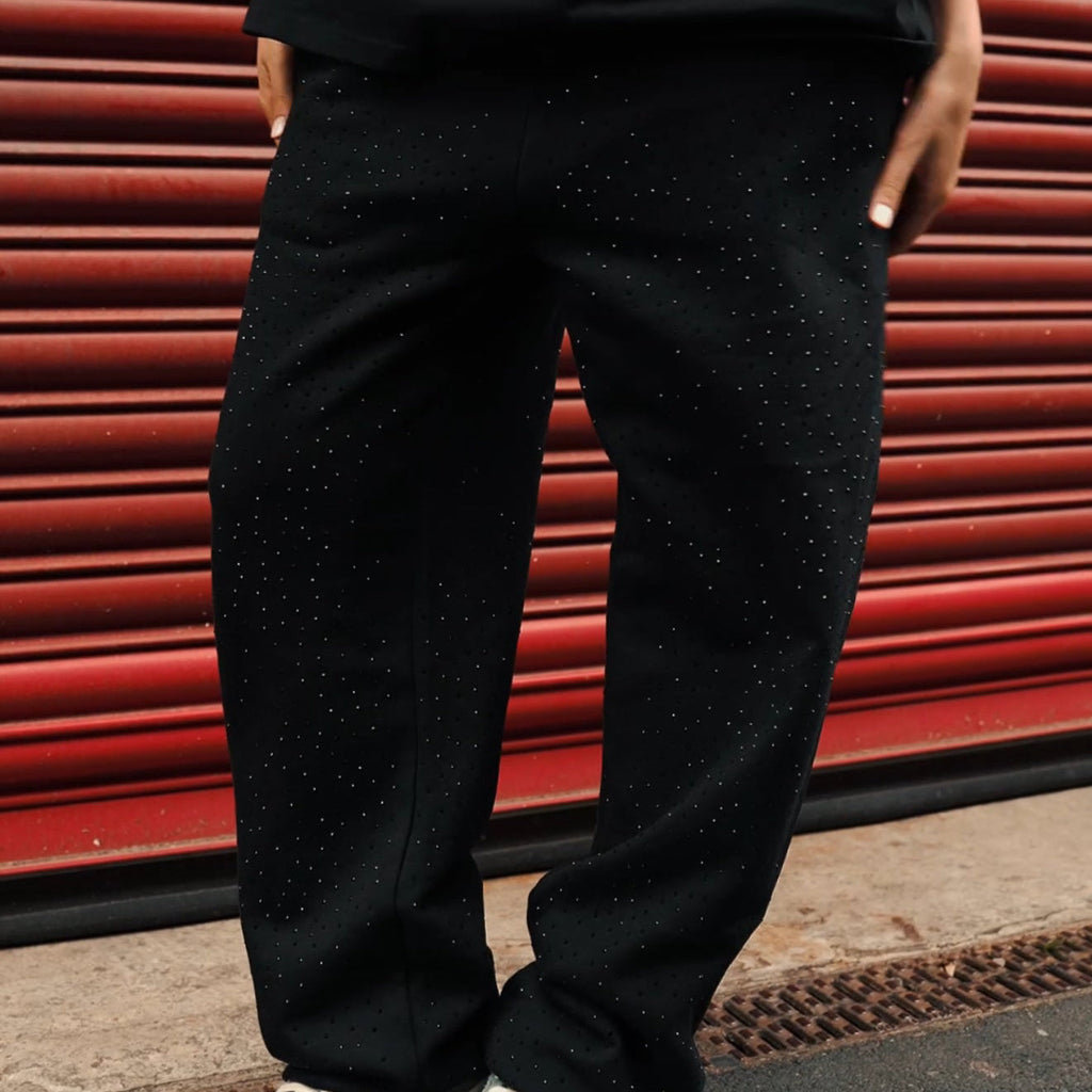 VM | PANTALONES UNISEX CON PEDRERIAS