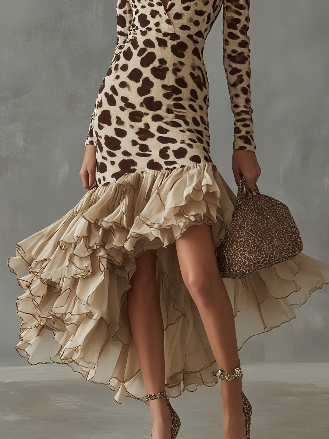 LÉA | Vestido estampado de leopardo