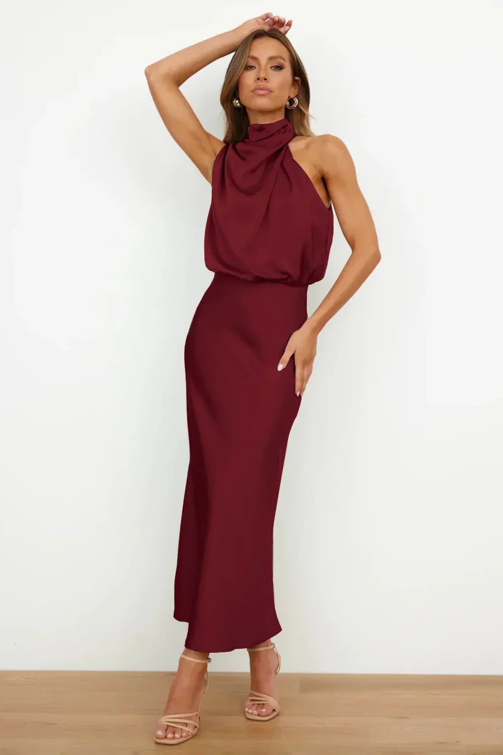 VALERIA | Vestido satinado elegante