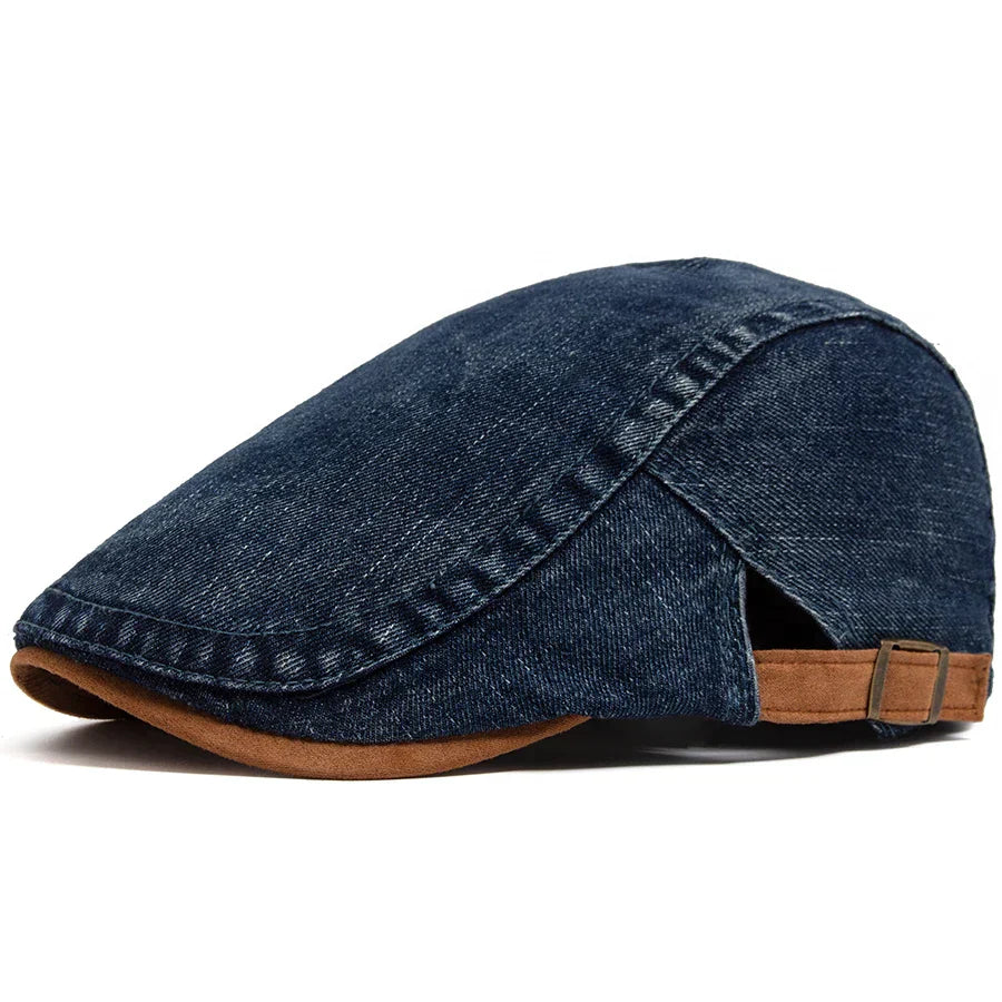 GUILLERMO™ | GORRA PLANA DE DENIM PREMIUM: ESTILO ATEMPORAL Y COMODIDAD PARA EL DÍA A DÍA