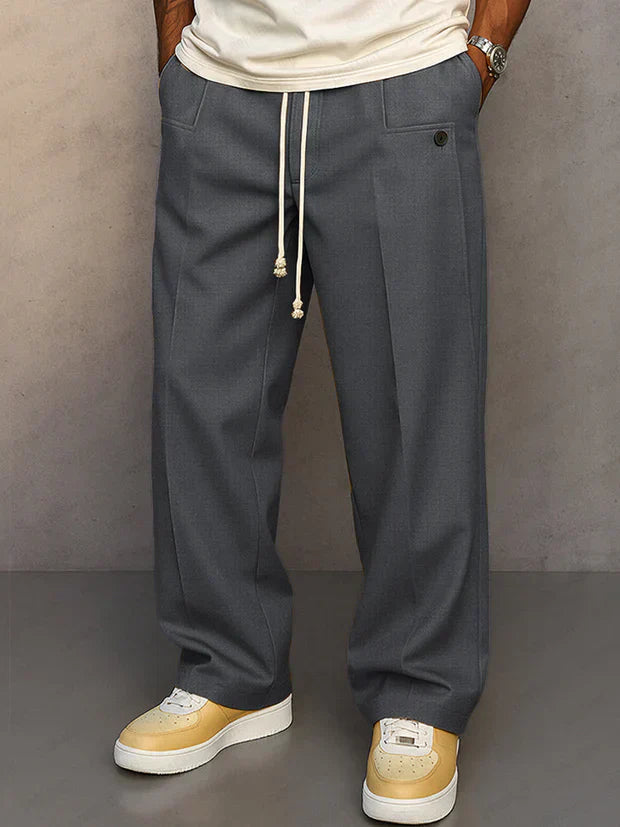 DARIO | PANTALÓN ELEGANTE CON CORDÓN AJUSTABLE