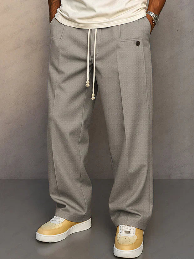 DARIO | PANTALÓN ELEGANTE CON CORDÓN AJUSTABLE