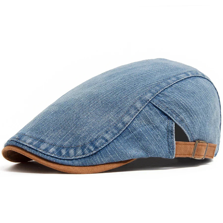GUILLERMO™ | GORRA PLANA DE DENIM PREMIUM: ESTILO ATEMPORAL Y COMODIDAD PARA EL DÍA A DÍA