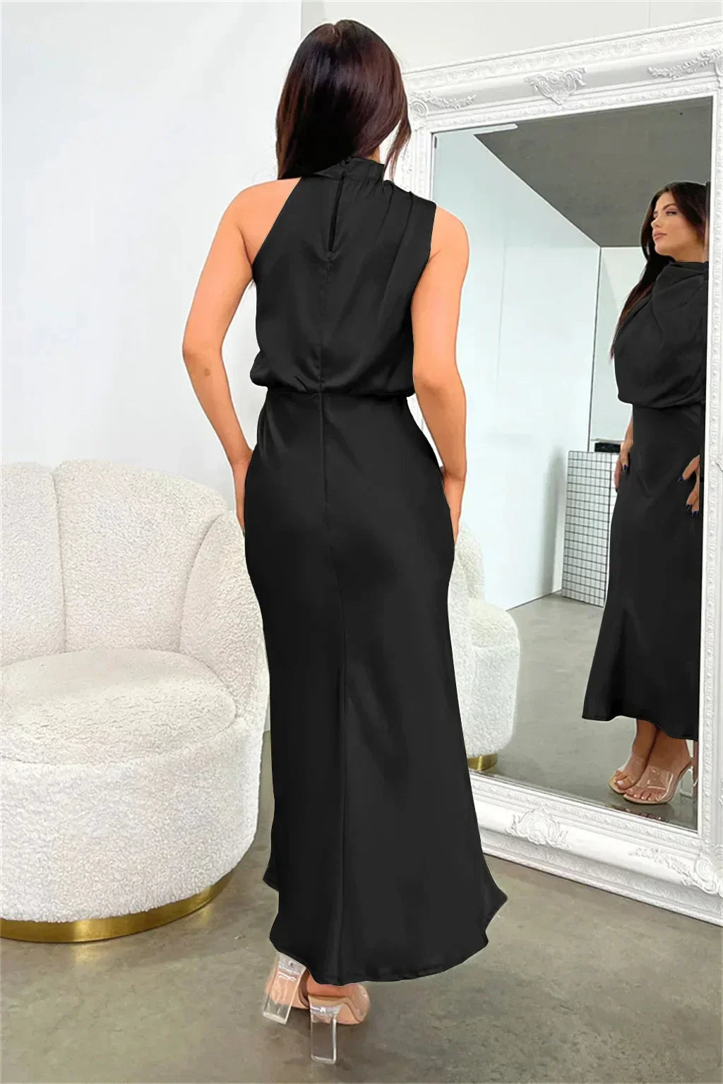 VALERIA | Vestido satinado elegante
