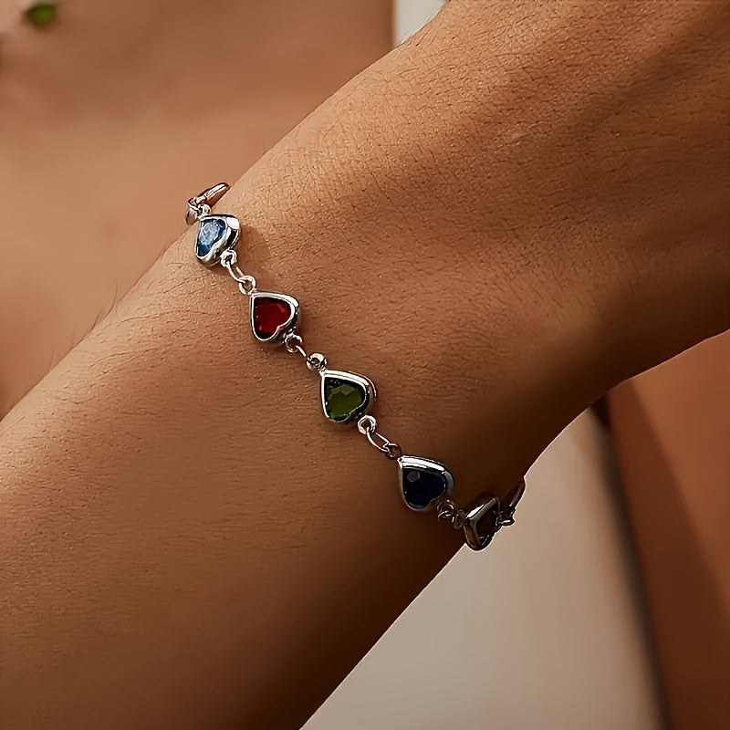 ARCOÍRIS | Pulsera con corazones