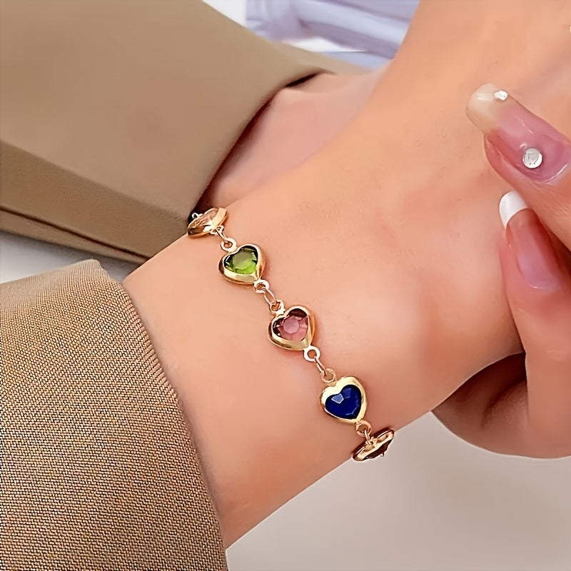 ARCOÍRIS | Pulsera con corazones