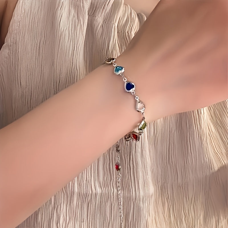 ARCOÍRIS | Pulsera con corazones