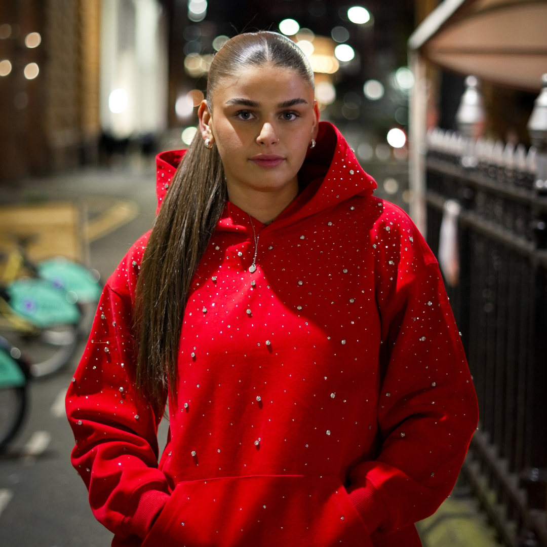 VM | SUDADERA GALAXY CON PEDRERIA