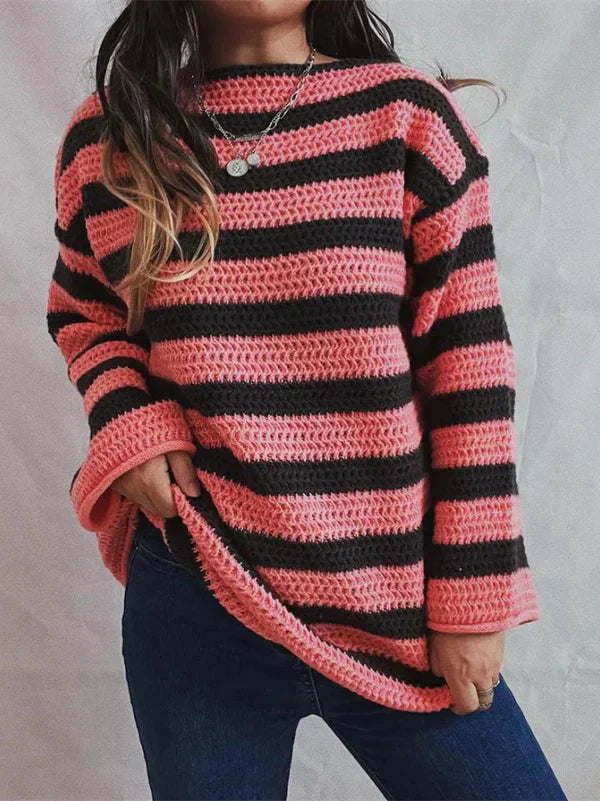 ELENA | Jersey de punto a rayas