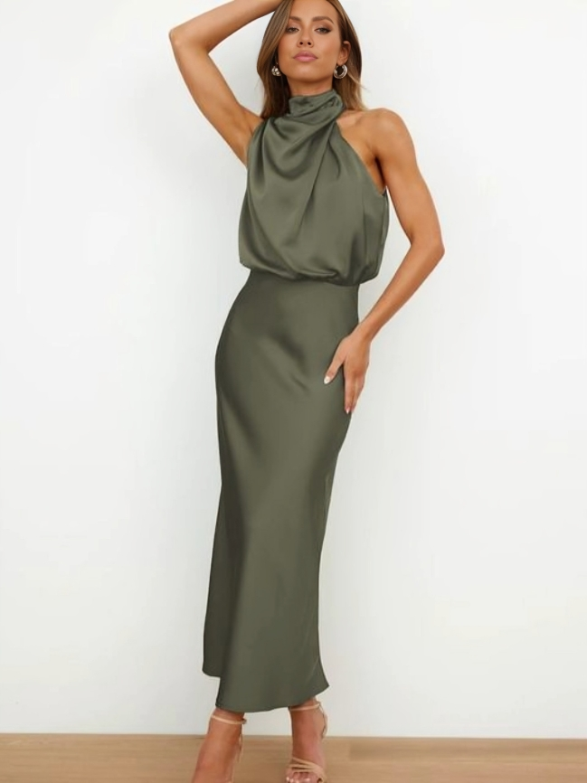 VALERIA | Vestido satinado elegante