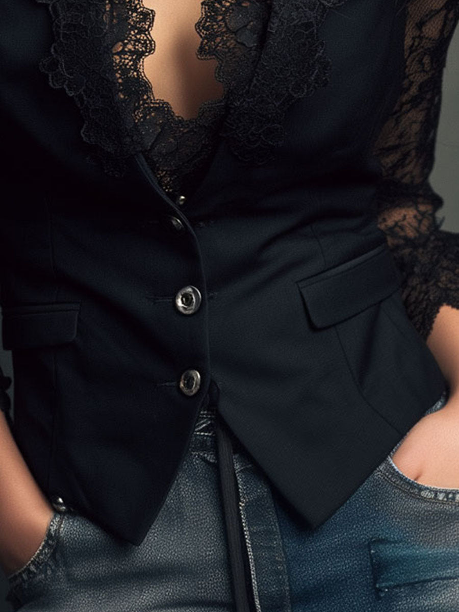 CLAUDIA | Blazer con encaje