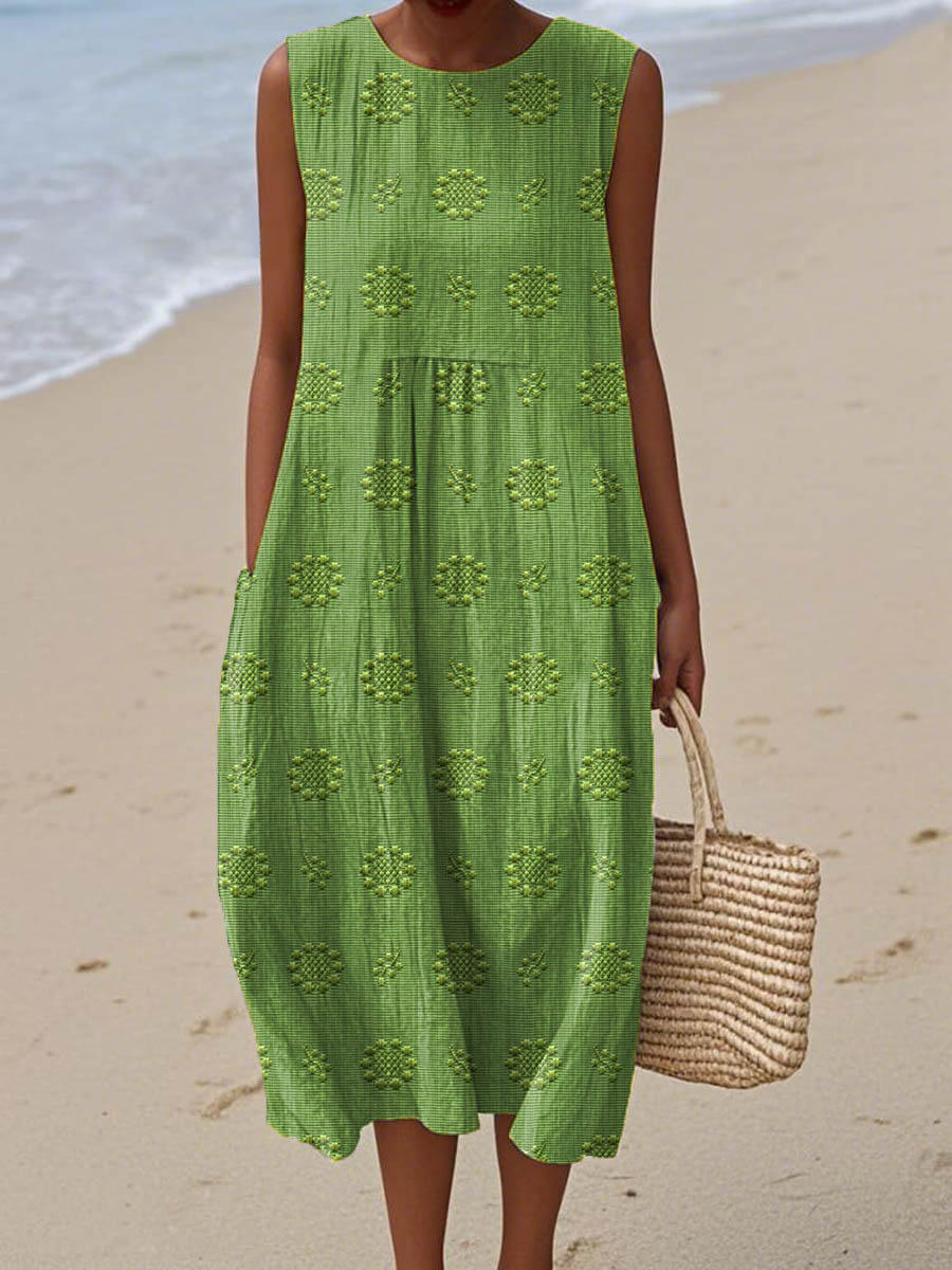 BIANCA | Vestido largo estampado de verano