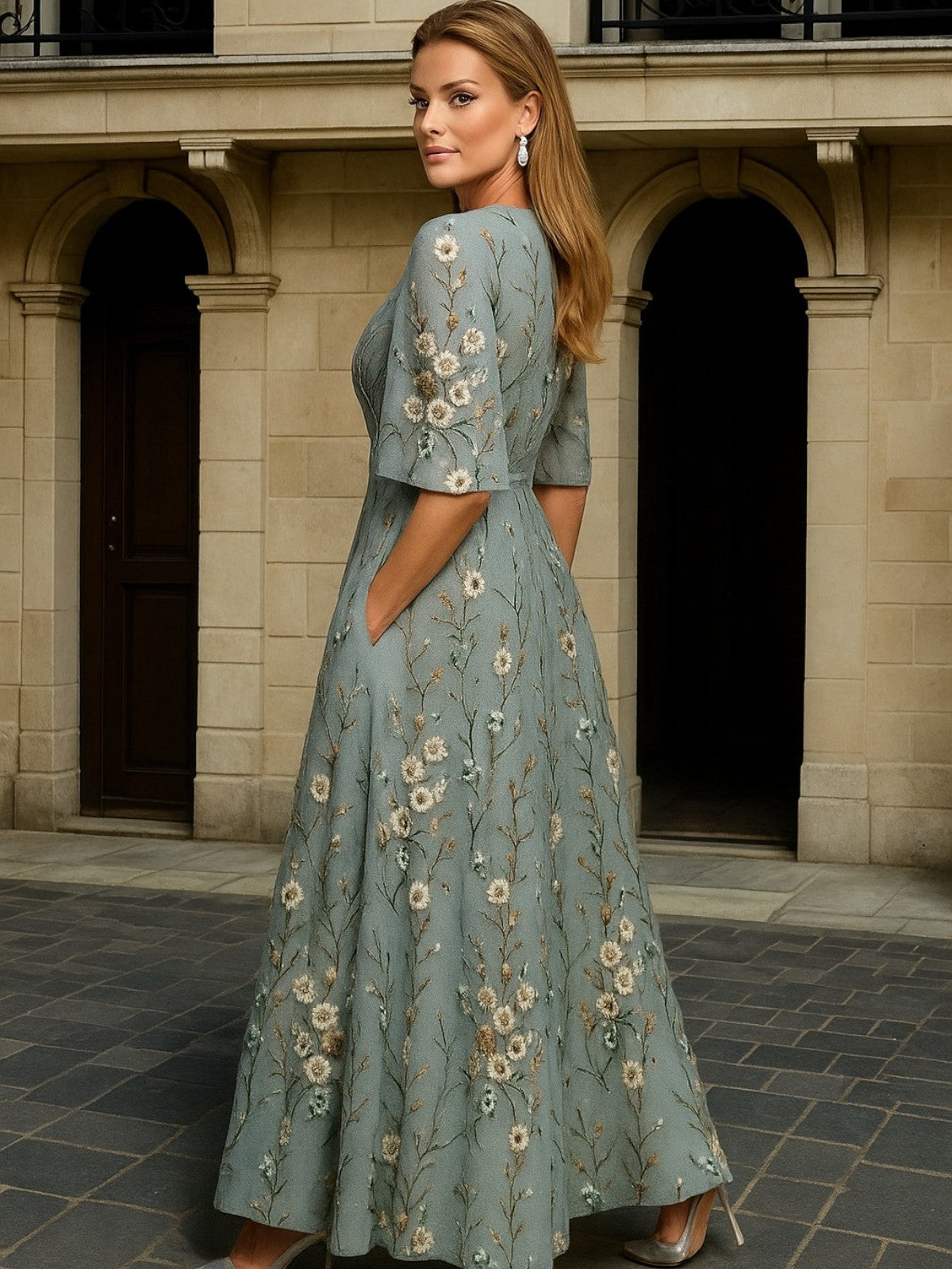AVELLANA | Elegante vestido con cinturón