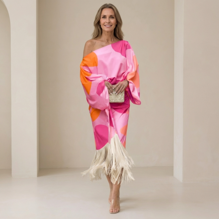 Daniela | Vestido elegante de flecos